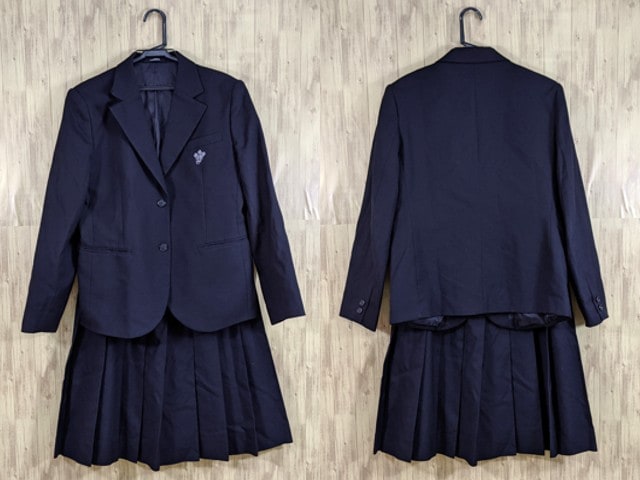 p67 京都 西山高校 ブレザー+冬服/夏服スカート/yt3465【8KWX】