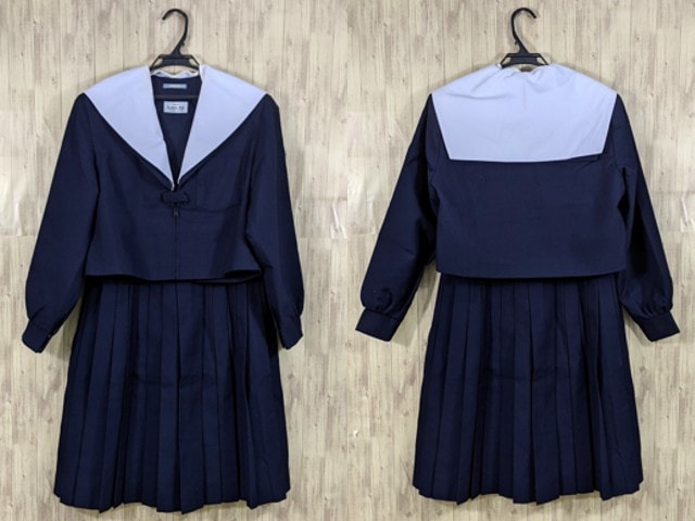 K09 愛知県 高針台中学校 旧モデル 冬服セーラー服+夏服・冬服スカート/yt3699【4CJF】
