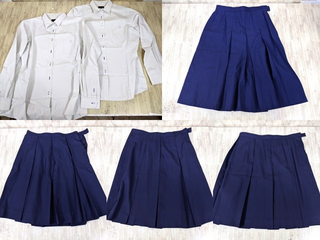 東京都 安田学園高校 長袖ブラウス◆神奈川県 平塚学園高校 冬服スカート/yt3761【25WP】
