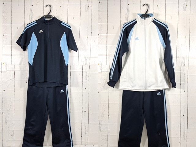 w66 東京都 関東国際高校 体操服 体操着 半袖ポロシャツ+長袖ジャージ上下/yt3939【1XJDV】