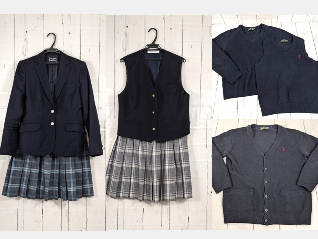 中学校?? 高校?? ブレザー+ベスト+セーター+カーデガン+夏服・冬服スカート/yt4017【5RVG】
