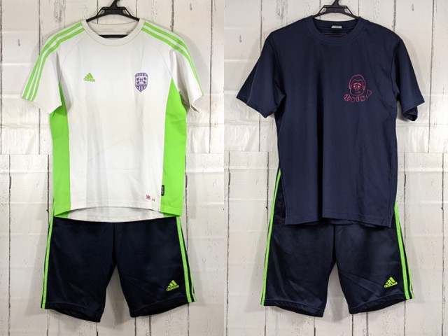 y25 東京都 堀越学園高校 体操服 体操着 半袖シャツ+ハーフパンツ/yt4180【1JDET】