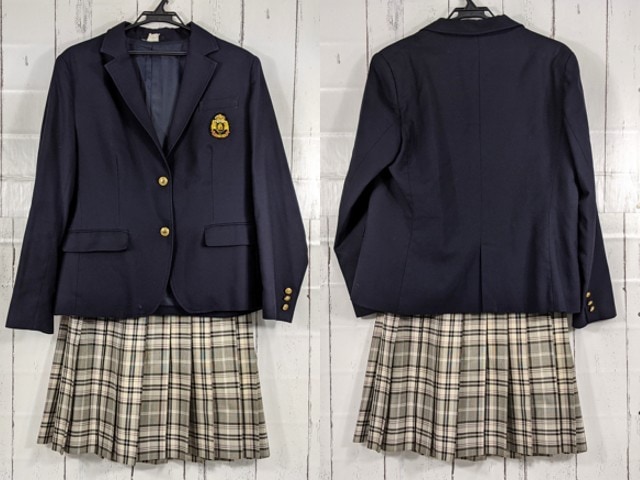 y25 東京都 堀越学園高校 ブレザー+冬服スカート/yt4181【6XJEF