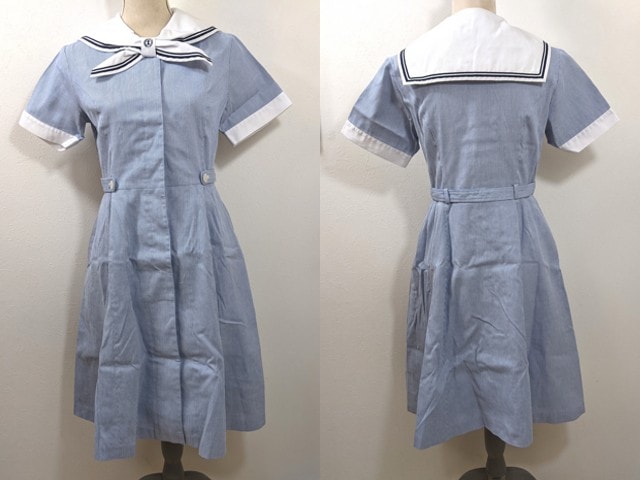 y05 大阪府 香里ヌヴェール学院中学校・高校 夏服ワンピース/yt4243【7WOPQ】