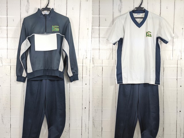 中学校?? 高校?? 体操服 体操着 半袖シャツ+長袖ジャージ上下/yt4325【3DHE】