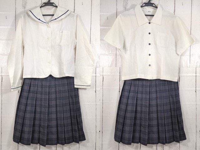 中学校?? 高校?? コスプレ 衣装 半袖ブラウス+長袖ブラウス+冬服スカート/yt4328【4XKE】
