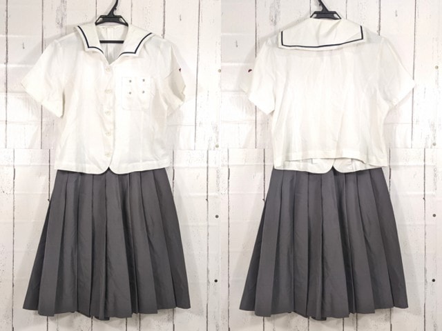 中学校?? 高校?? コスプレ 衣装 半袖ブラウス+夏服スカート/yt4331【4DEL】