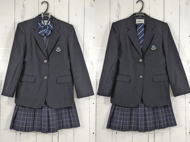 Z21 東京都 城東高校 ブレザー+冬服・夏服スカート+リボン・ネクタイ/yt4368【1XHDE】