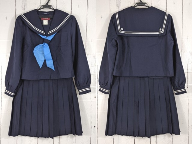 中学校?? 高校?? 冬服セーラー服+冬服スカート+スカーフ/yt4482【7EKC】