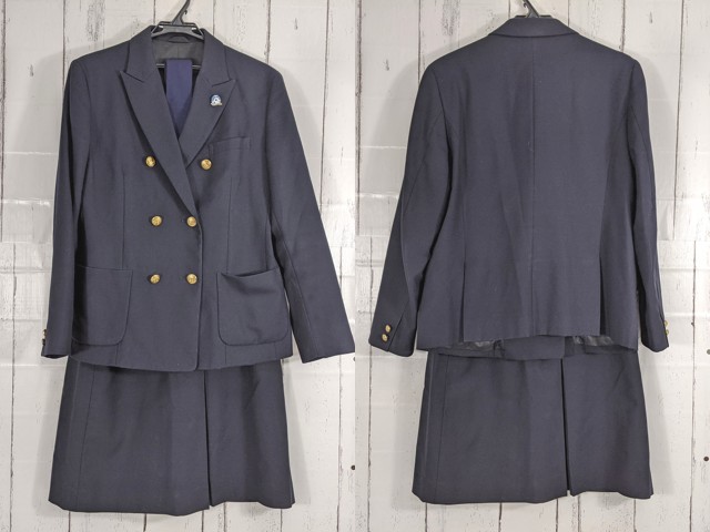 c40 東京都 大島海洋国際高校 ブレザー+夏服スカート/yt4724【15EJC】