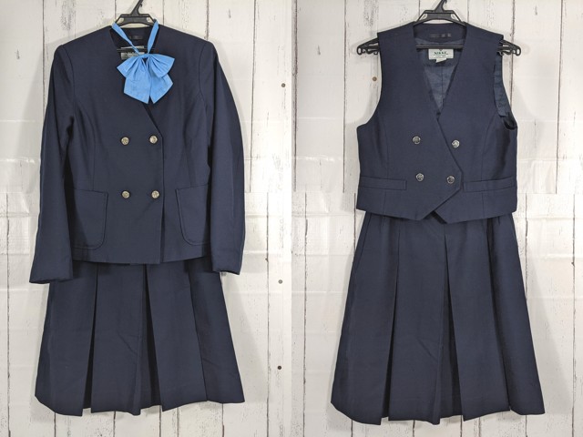 c48 愛知県 旭野高校 ブレザー+ベスト+夏服・冬服スカート+