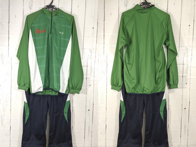 d44 大阪府 浪速高校 体操服 体操着 長袖ジャージ上下/yt4942【4EUC】