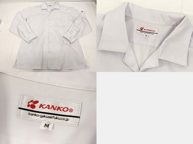 水島工業高校、男子制服と鞄、夏冬服ズボン各1本、夏服シャツ2枚、長袖シャツ2枚。 水島工業高校、男子制服と鞄、夏冬服ズボン各1本、夏服シャツ2枚、長袖