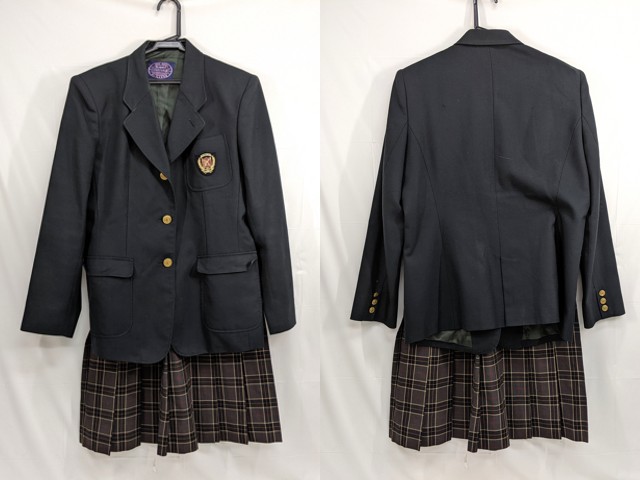 j92 交野市立第二中学校 ブレザー+夏服・冬服スカート/yt2652【57SF 