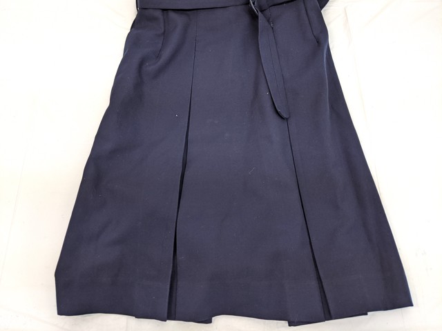 m44/中学校・高校■冬セーラー服160A+ジャンバースカート160 上下 グレー1本線/og0559【1hlmq】