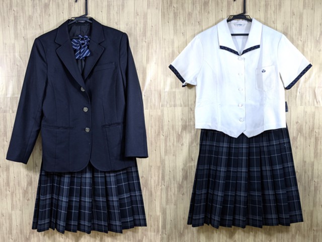 o39 愛知県 蒲郡東高校 ブレザー+夏服セーラー服+冬服スカート