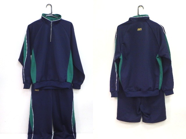 a62 兵庫県 西北陵高校 体操服 体操着 ハーフパンツ+長袖ジャージ上下
