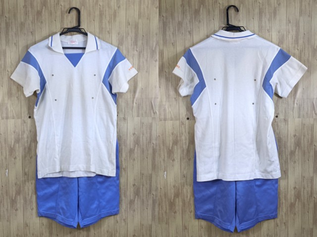 p81 愛知県 名古屋女子大学中学校・高校 体操着 体操服 半袖ポロシャツ