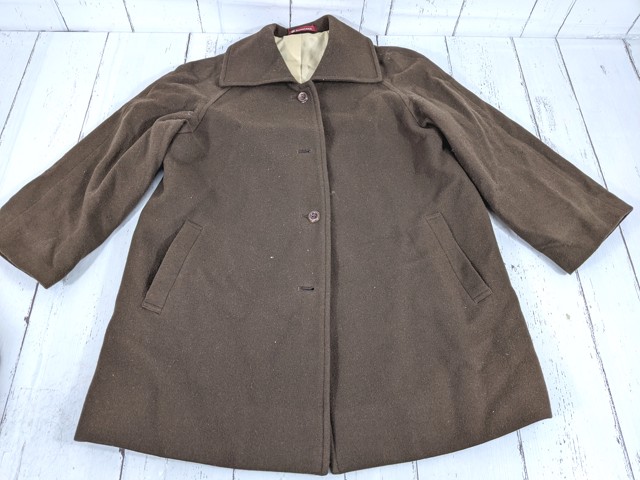 Z60 京都府 ノートルダム学院小学校 コート+ニットベスト+長袖シャツ+サスペンダースカート/yt4413【17DJE】