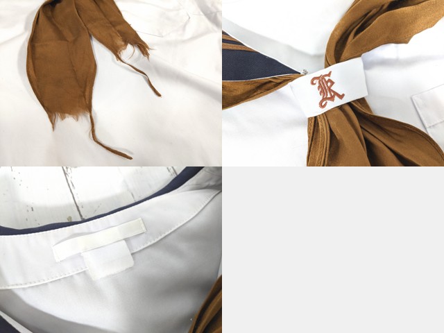 C00 東京都 関東国際高校 夏服セーラー服+夏服スカート+スカーフ/yt4651【6XJRV】