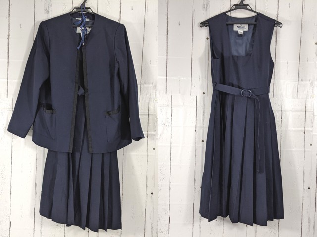 d53 千葉県船橋市立葛飾中学校 ブレザー+ジャンパースカート/yt4951【1CJEV】