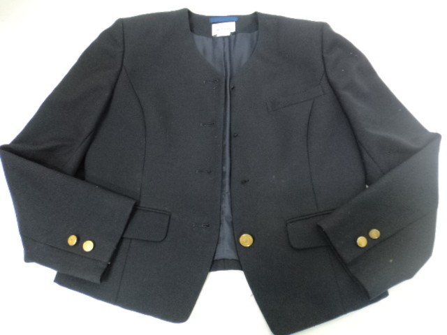 Q26 藤枝順心高等学校 女子高生 学生服 制服 ブレザー11R▼ジャンパースカート▼ブラウス▼リボン/6yt145【19gdk】