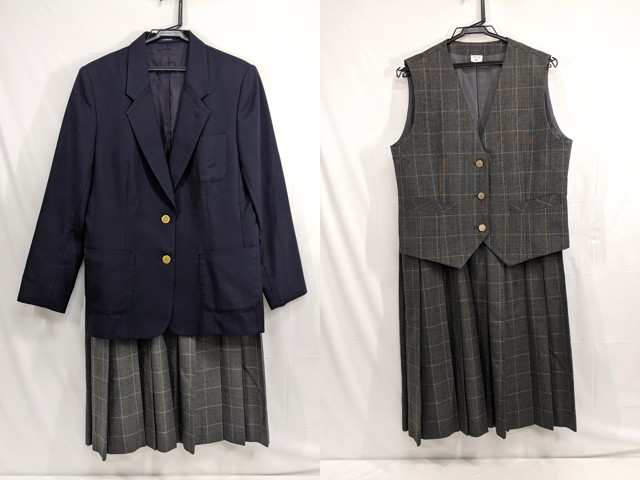 j92 さいたま市立宮原中学校 ブレザー+ベスト+冬服スカート/yt2657 
