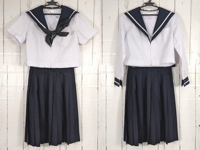 a37 三重県 東員町立東員第一中学校 夏服・中間服セーラー服+夏服