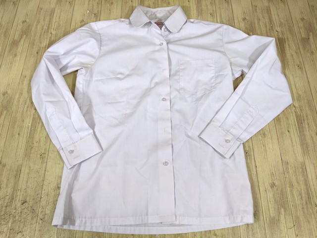 q26 千葉県 蔵波中学校 長袖・半袖シャツ+ベスト+サスペンダー付き夏服スカート/yt3560【45WP】
