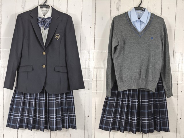 e18 埼玉県 叡明高校 ブレザー+セーター+長袖カッターシャツ+冬服