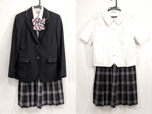 中部第一 Tシャツ 高校 Y68 中部大学第一高校 ブレザー+半袖・長袖シャツ+冬服スカート+リボン