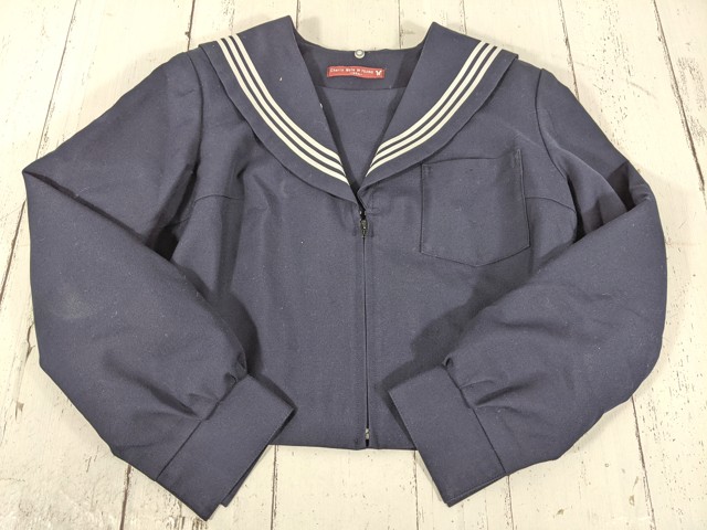T2443 愛知県 本城中学校 冬服セーラー服+冬服スカート/yt5020【8XKE】