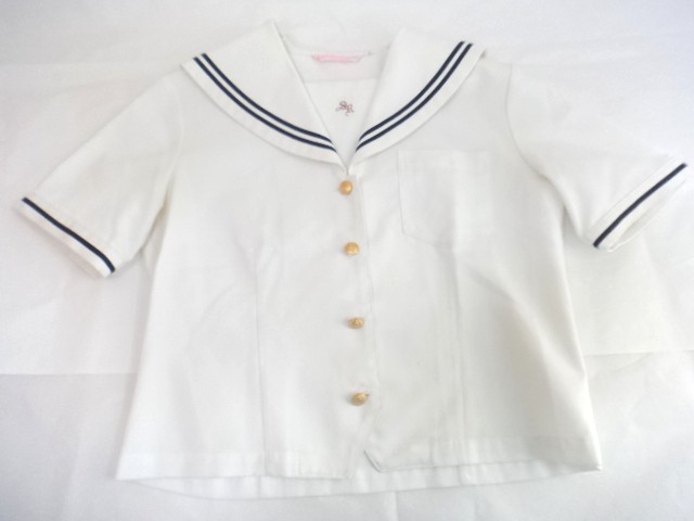 P45学校法人 南山学園 聖霊高校▼女子高生 制服 学生服 紺ブレザー160A▼夏服ブラウス▼スカート▼ベレー帽/5yt257