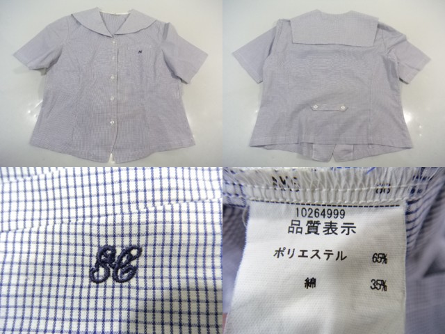 B07●山形県酒田市立酒田中央高等学校●セーラーブラウス半袖長袖●2sn039