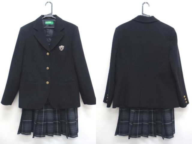 p53/大阪 四條畷学園高等学校□ブレザー11号+チェック柄スカート