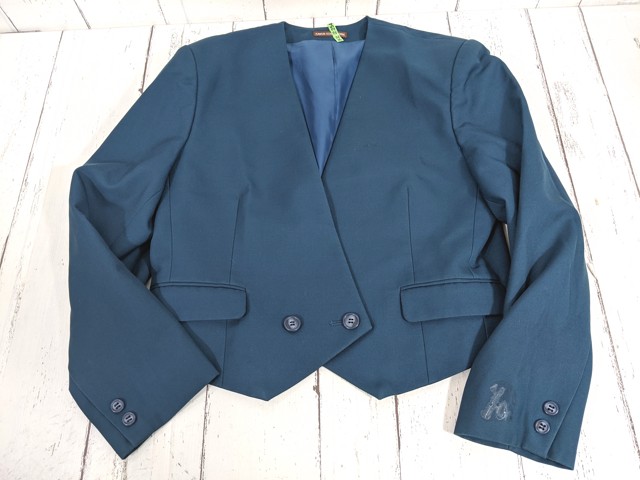 T2269 富山県 富山南高校 ブレザー+半袖ブラウス+セーター+夏服・冬服スカート/yt4322【25EJD】