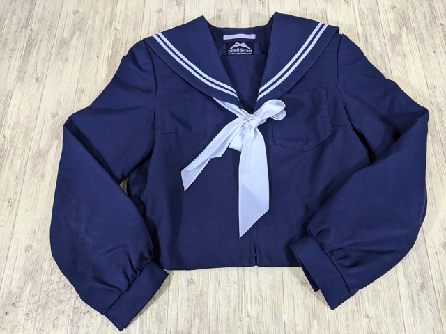 セーラー服　夏冬服セット v85 愛知県 桜花学園高校 冬服・夏服セーラー服+冬服スカート+