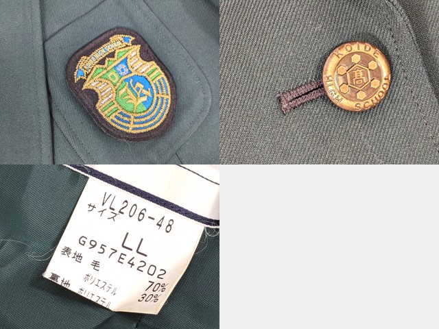 n23 新潟県 小出高校 ブレザー+半袖ポロシャツ+カッターシャツ+冬服 