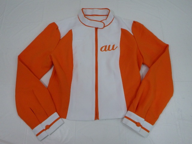 T415 auキャンペーンガール 制服 ダウン?ジャケット+半袖ポロシャツ+  