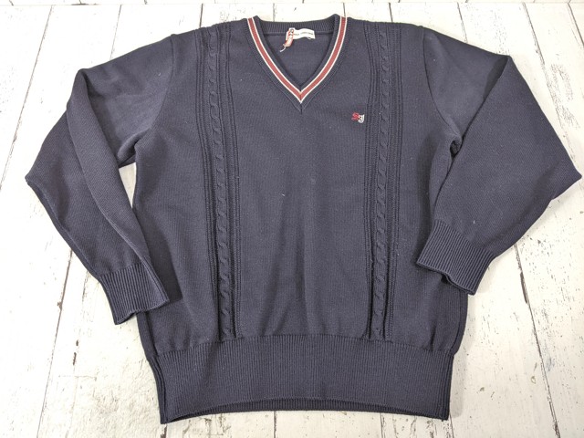 n22 茨城県 水城高等学校 長袖カッターシャツ+セーター+冬服スカート/yt7047【12XEK】