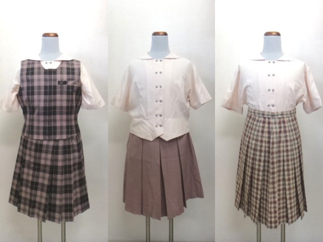 a39福島県立郡山高等学校○制服・夏・冬スカート・ベストなど5点セット