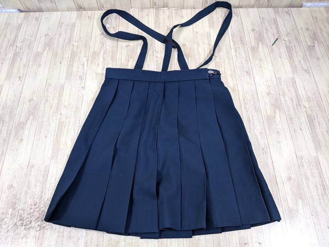 u07 中学校 高校 ベスト+冬服セーラ服+サスペンダー付きスカート/yt3778【15ELC】