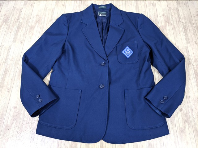 o44 京都府 八条中学校 ブレザー+ニットベスト+冬服スカート/yt3374【7JEC】