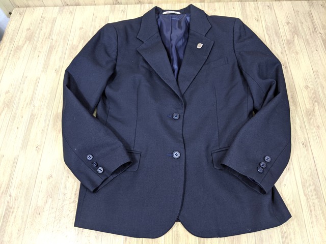 o44 京都 洛水高校 校章付ブレザー+夏服スカート+リボン/yt3375【8JEC】