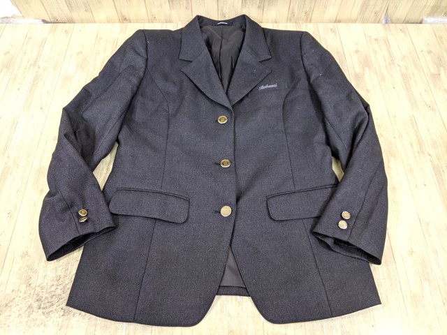 u77 京都府 洛西高校 ブレザー+セーター+冬服スカート+リボン/yt3863【18ECF】