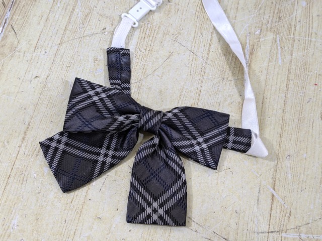 u77 京都府 洛西高校 ブレザー+セーター+冬服スカート+リボン/yt3863【18ECF】