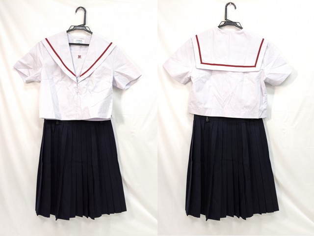 M44 中学校?? 高校?? 夏服セーラー服 11号?+夏服スカート/yt3001【3SDJ】