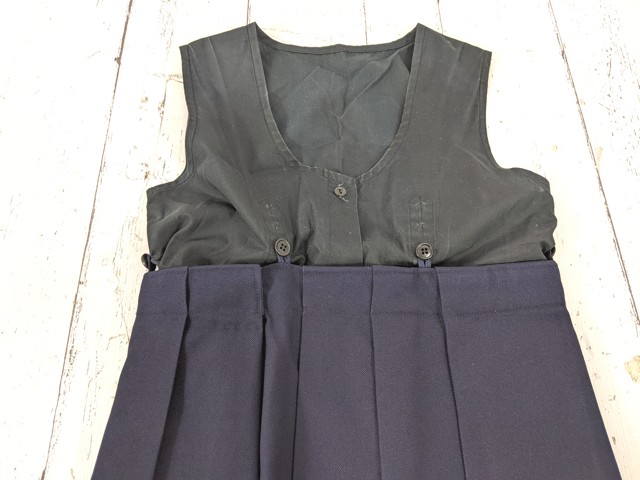 L14 山梨県 英和高校 女子校 冬服セーラー服+冬用ジャンパースカート+スカーフ/yt7051【5WQKQ】