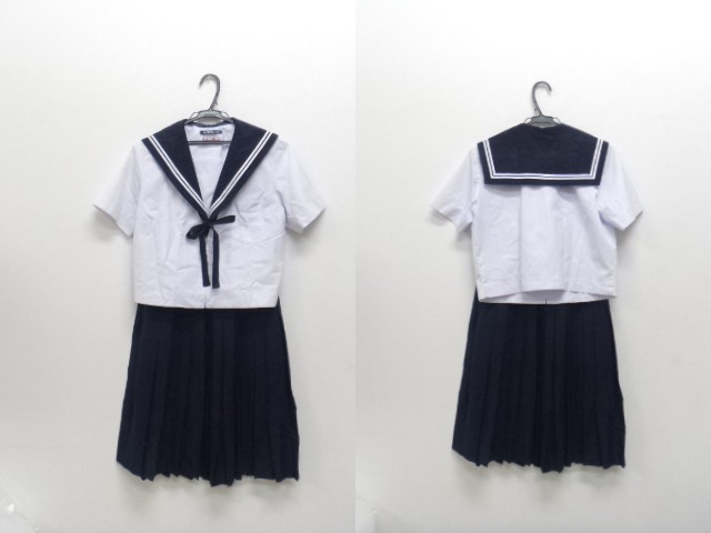 I59 愛知県 港南中学校 夏服セーラー服+スカート+ループタイ/yt0860 I59 愛知県 港南中学校 夏服セーラー服+スカート+ループタイ/yt0860
