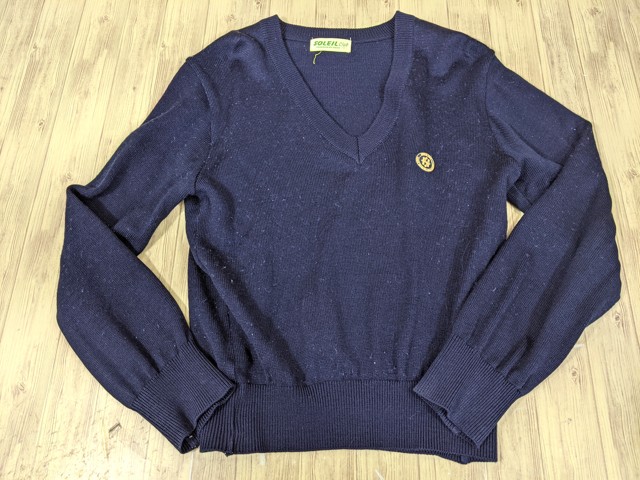 o44 京都市立堀川高校 ブレザー+セーター+夏服スカート+リボン/yt3377【1ODJC】